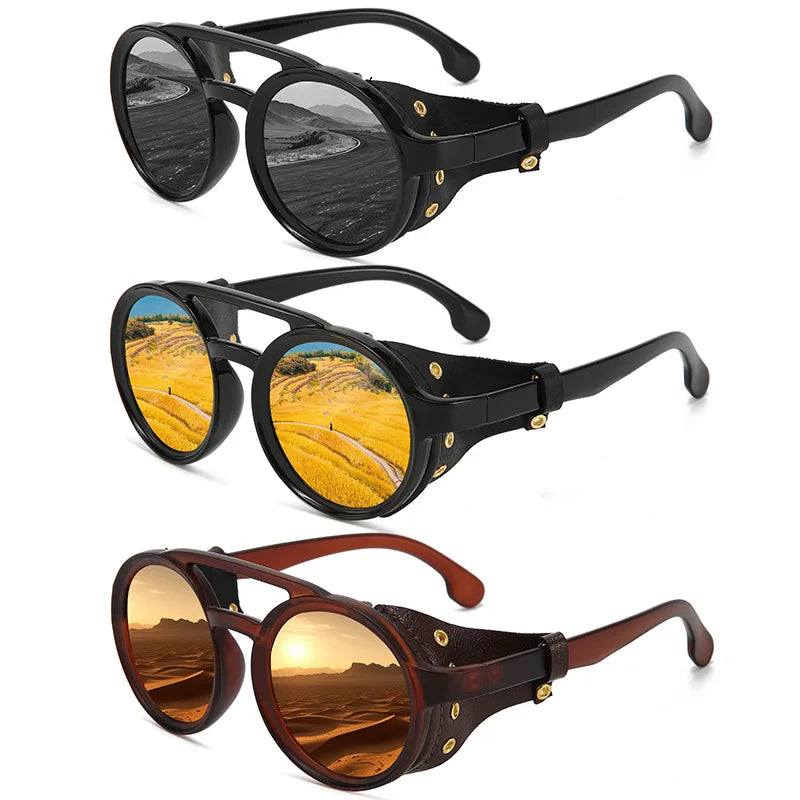 RPXBGUCKARHG UV400 Round Fashion Sunglasses for Outdoor & Everyday Wear