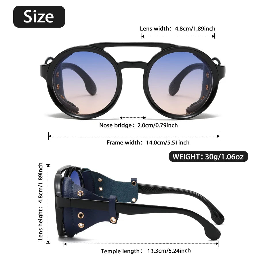 RPXBGUCKARHG UV400 Round Fashion Sunglasses for Outdoor & Everyday Wear